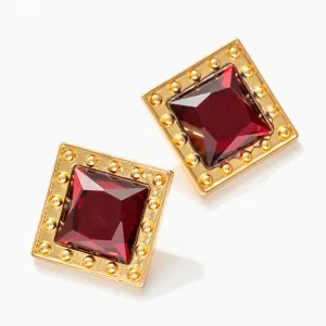 Apres Earrings in Ruby