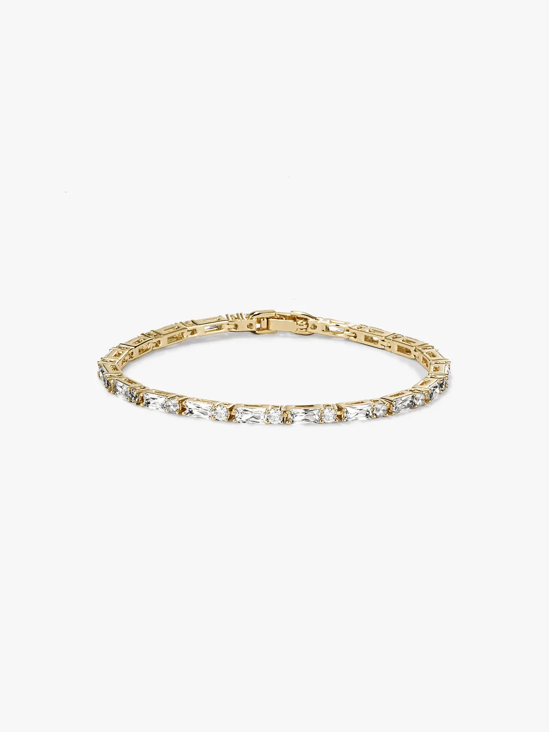 Baguette & Round Tennis Bracelet