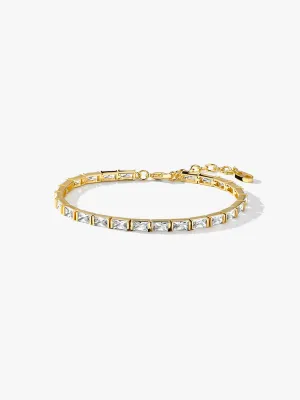 Baguette Crystal Tennis Bracelet