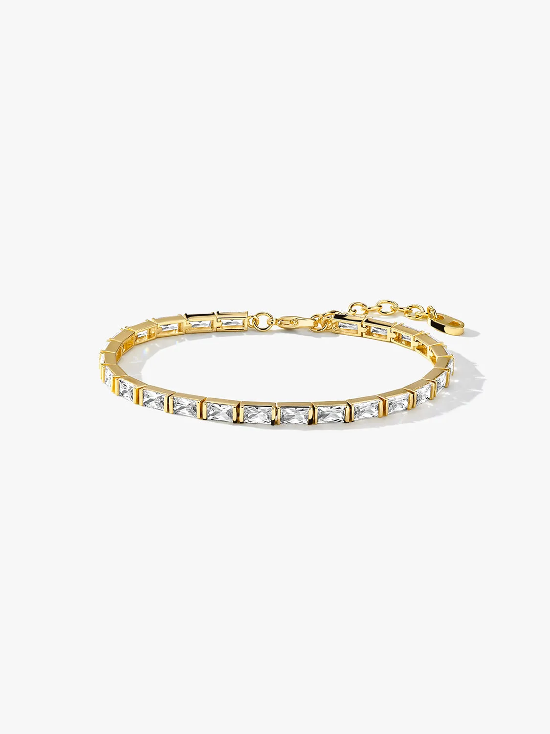 Baguette Crystal Tennis Bracelet