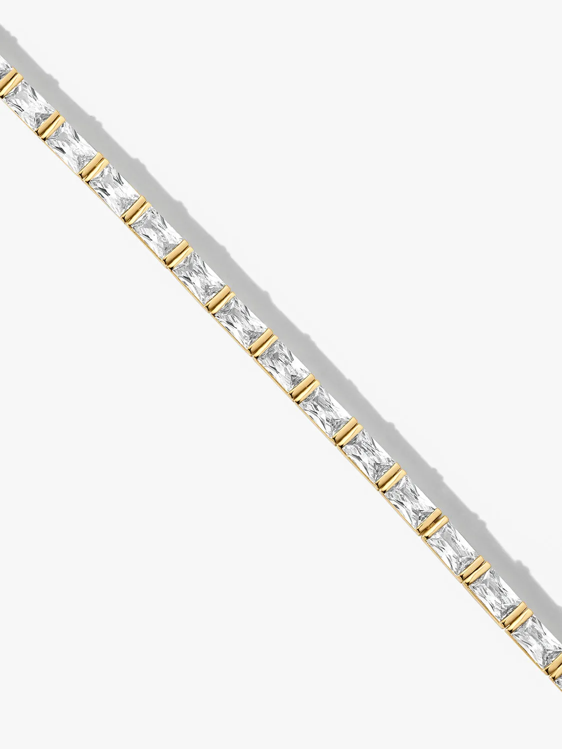 Baguette Crystal Tennis Bracelet