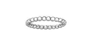 Bead White Gold Band
