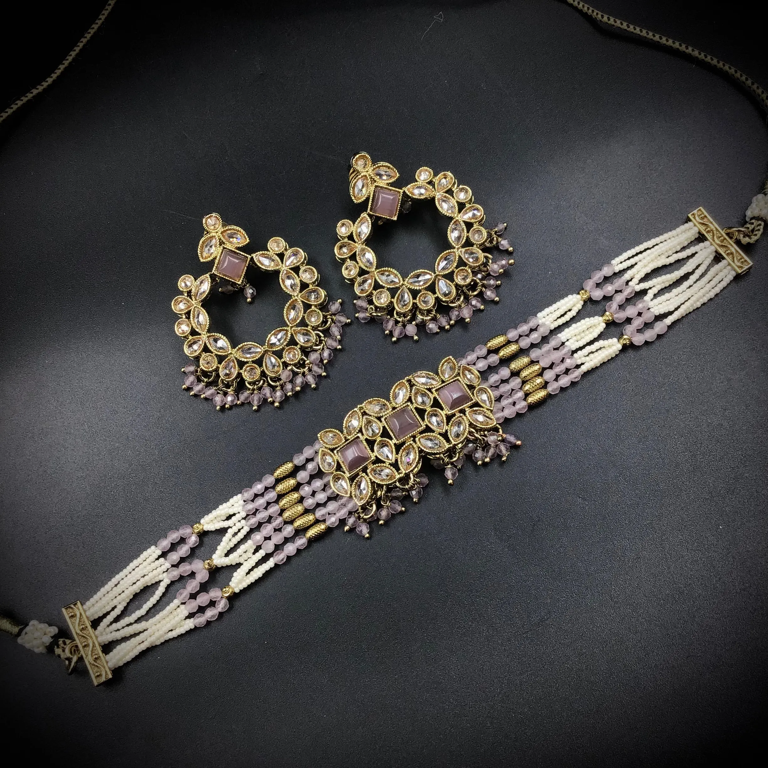 Choker Antique Necklace Set 7173-33