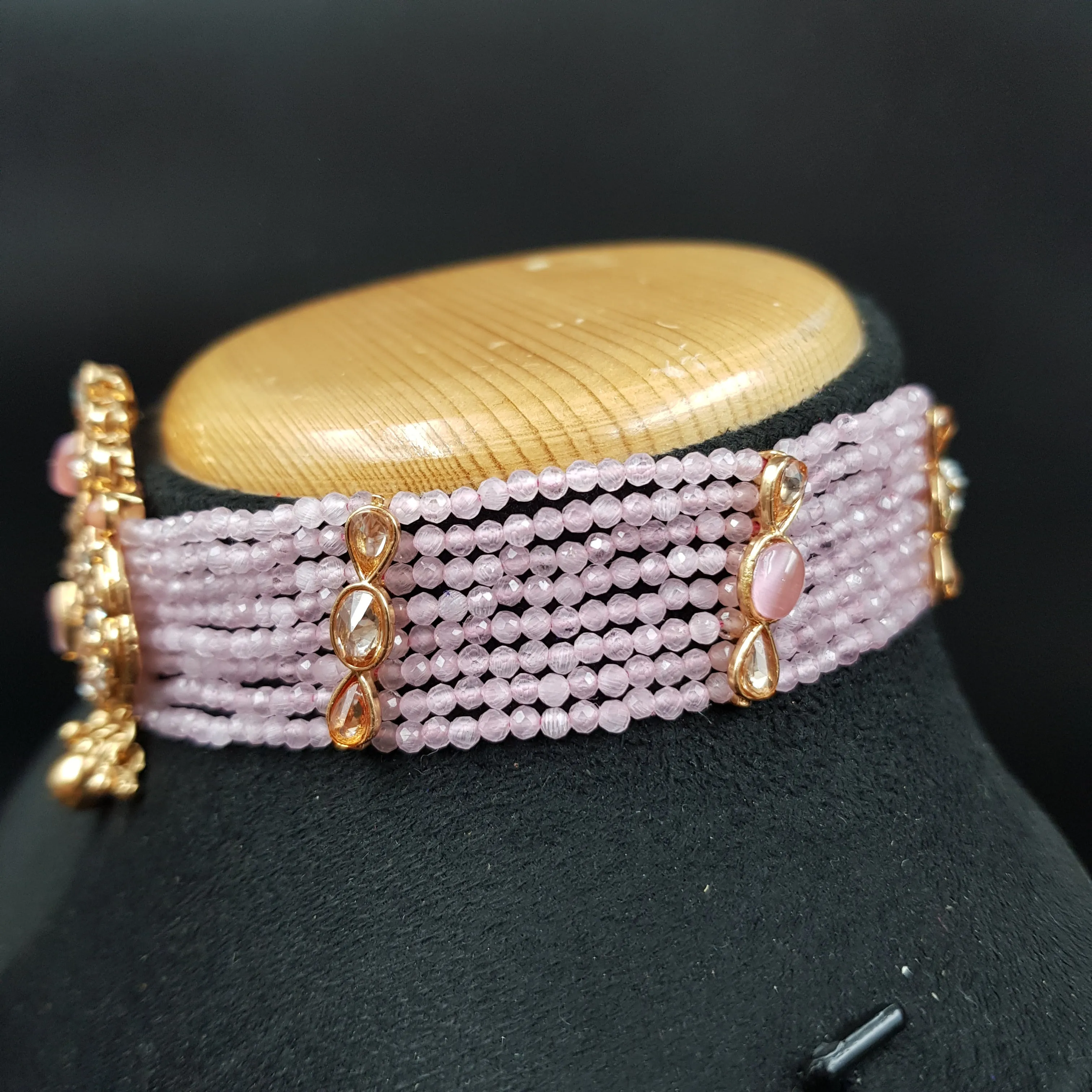 Choker Gold Look Necklace Set 3567-28