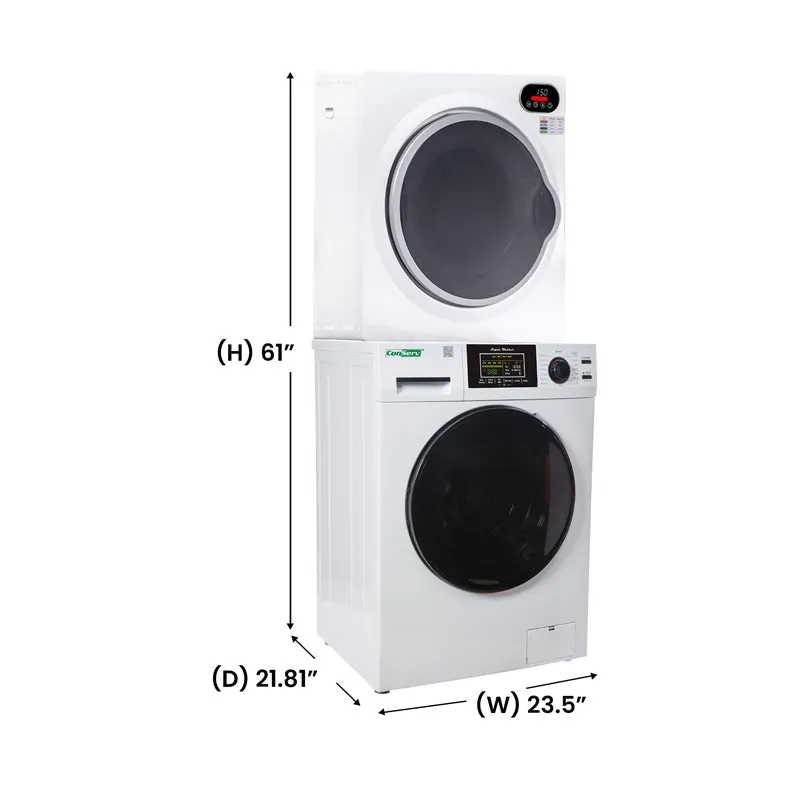 Conserv ECONOMY STACKABLE 13 lbs Washer   Compact Vented Sensor Dryer 3.5cf 110V