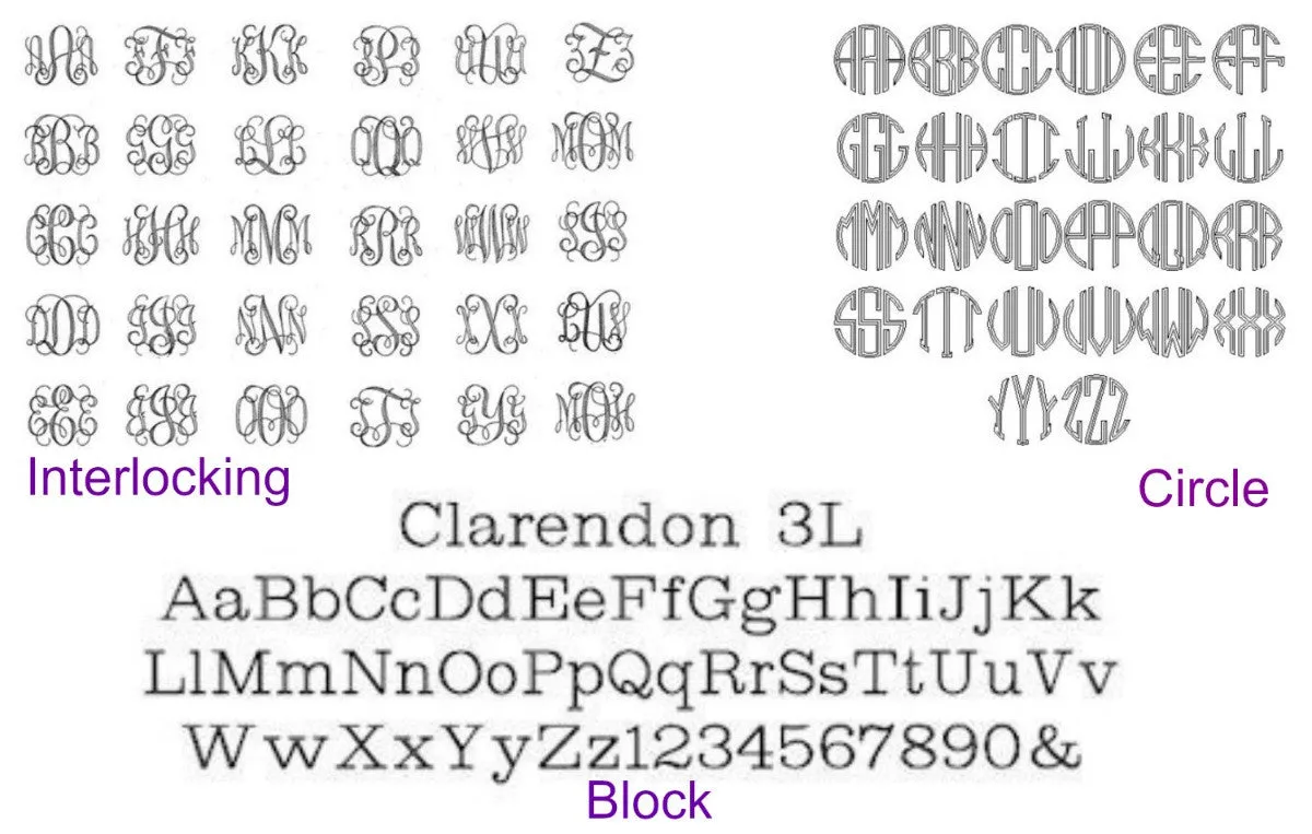 CZ Monogram Stackable Ring Set