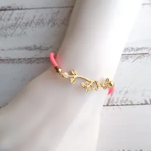 Dani Branches Corded Slider Bracelet