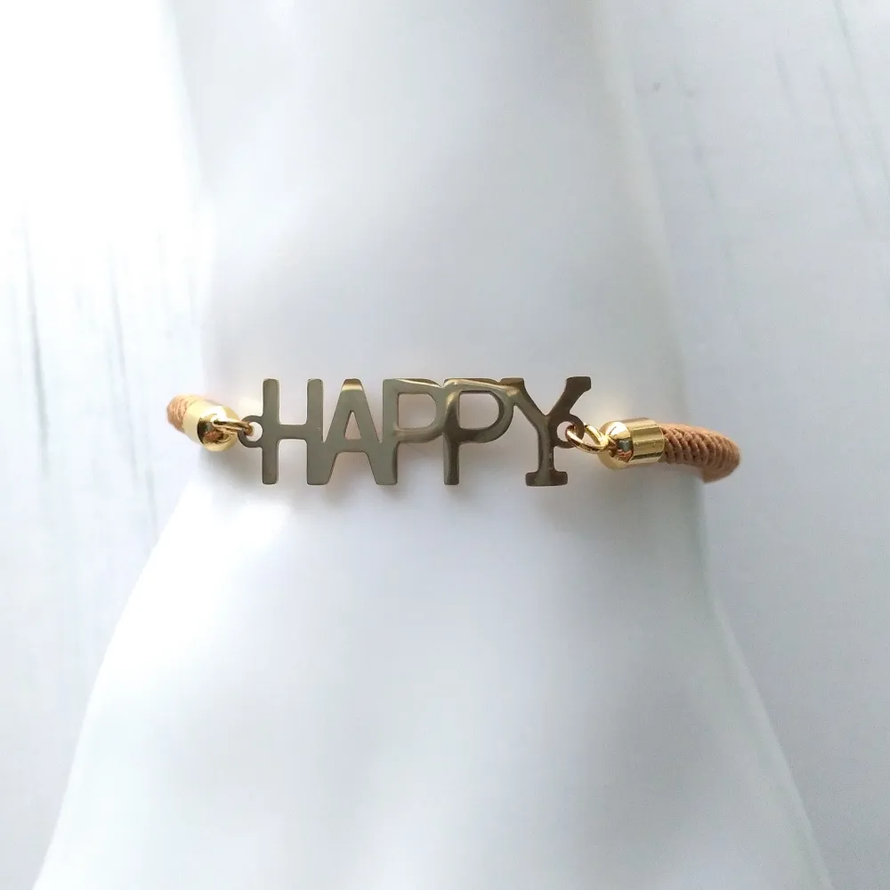 Dani Happy Corded Slider Bracelet