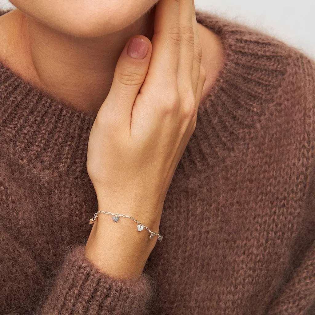 Love U Bracelet silver plated - Silver Plated