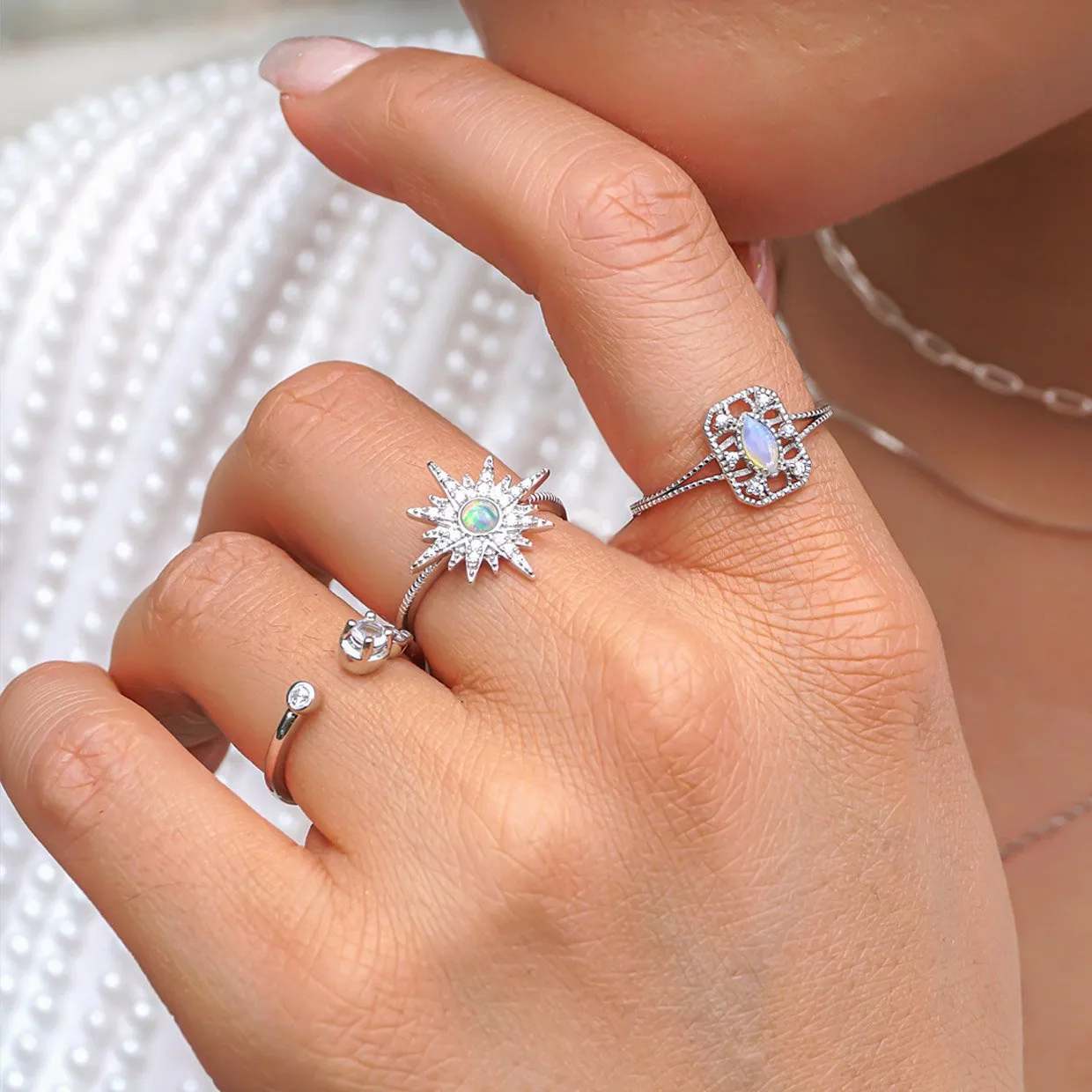 Oceanne Moonstone Ring