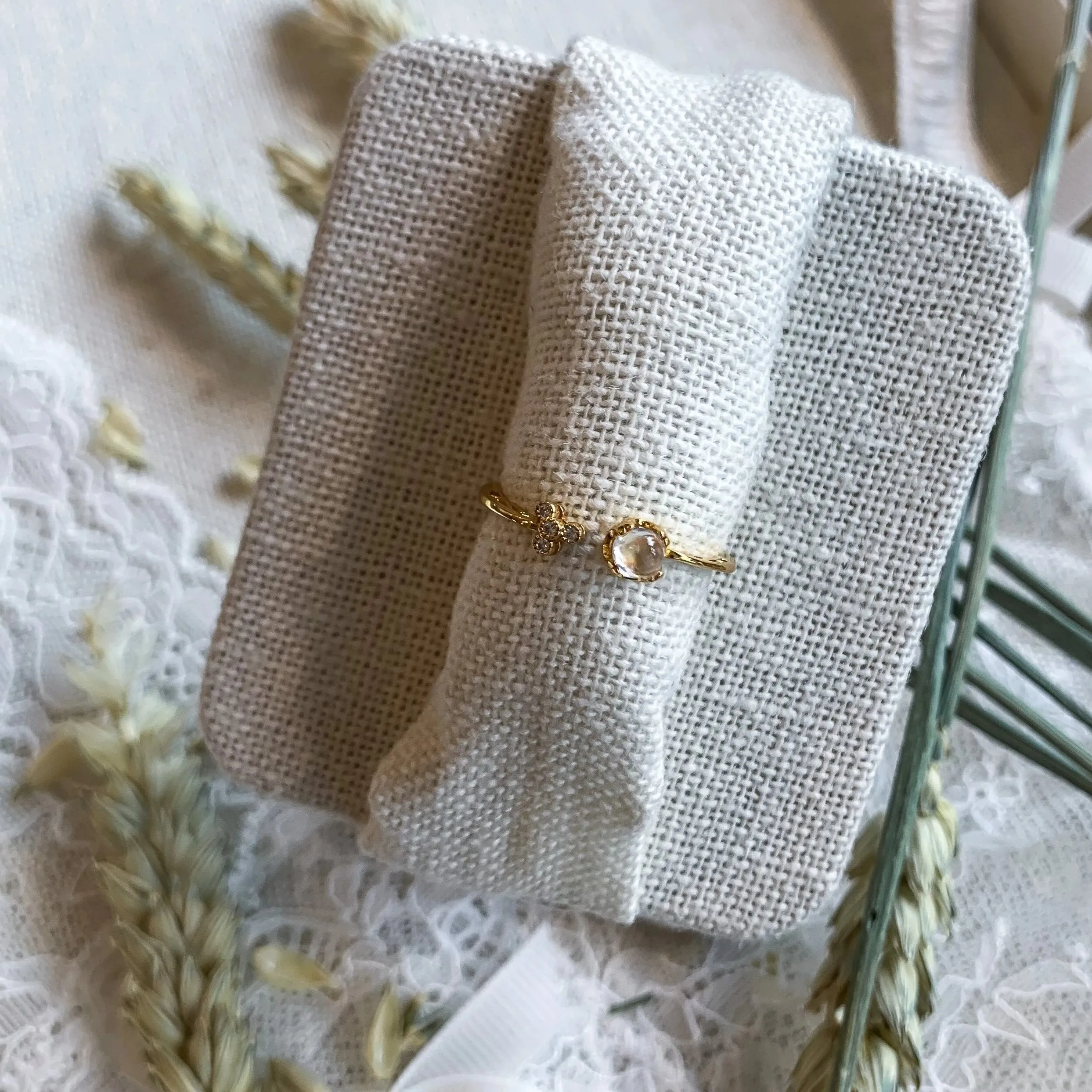 Oceanne Moonstone Ring