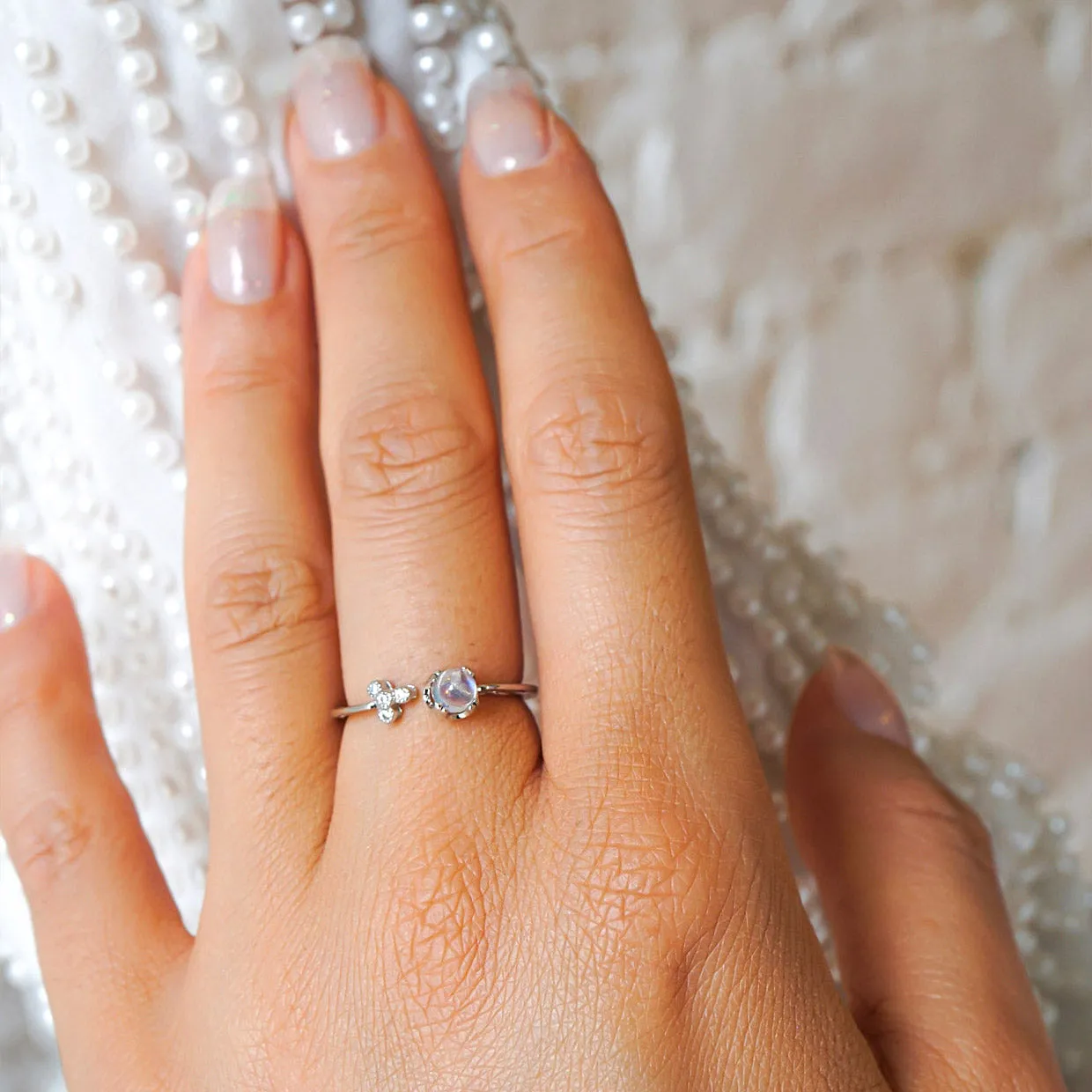 Oceanne Moonstone Ring