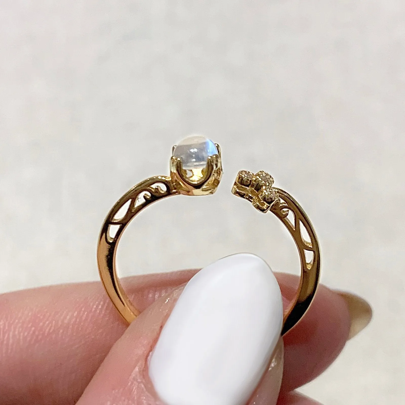 Oceanne Moonstone Ring