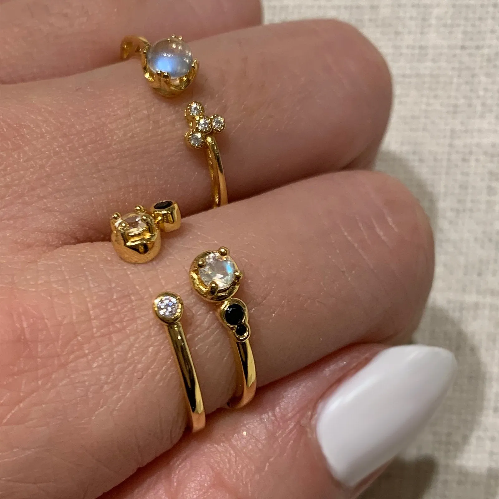 Oceanne Moonstone Ring
