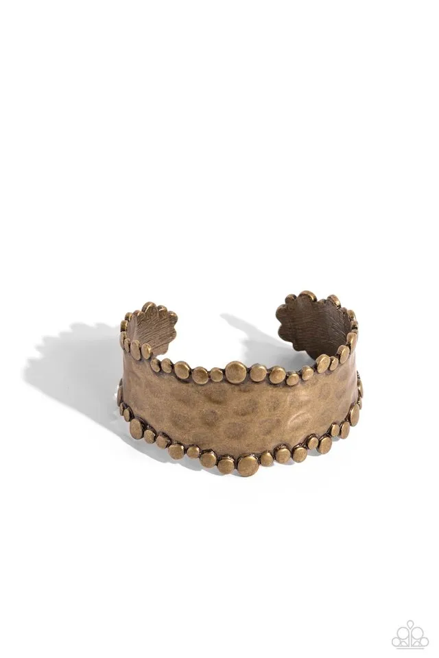 Paparazzi Bracelet ~ Handcrafted Haute - Brass