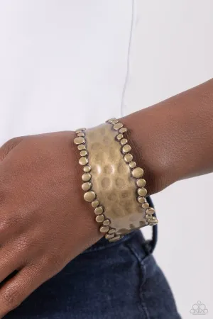 Paparazzi Bracelet ~ Handcrafted Haute - Brass