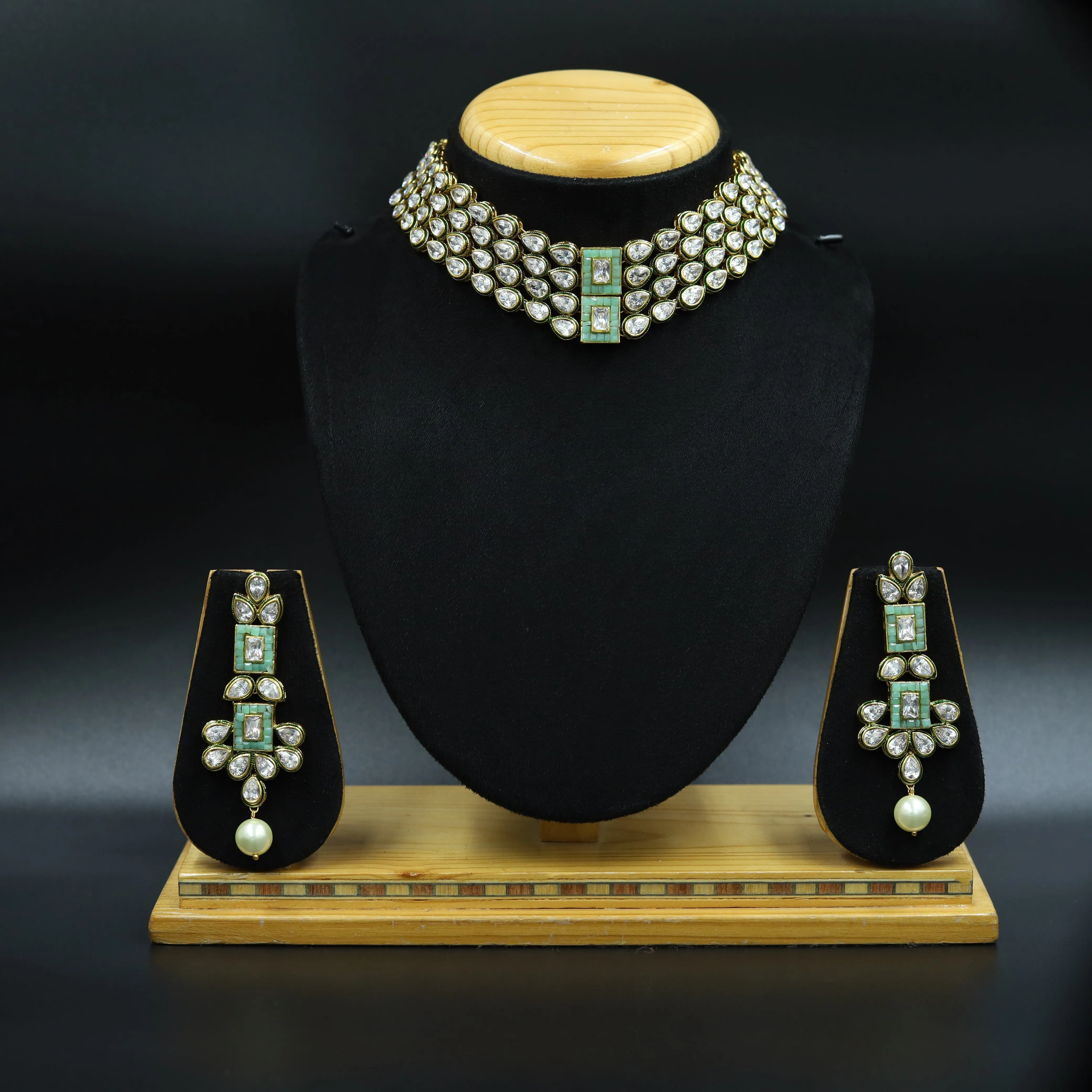 Polki Choker Set 3418-100