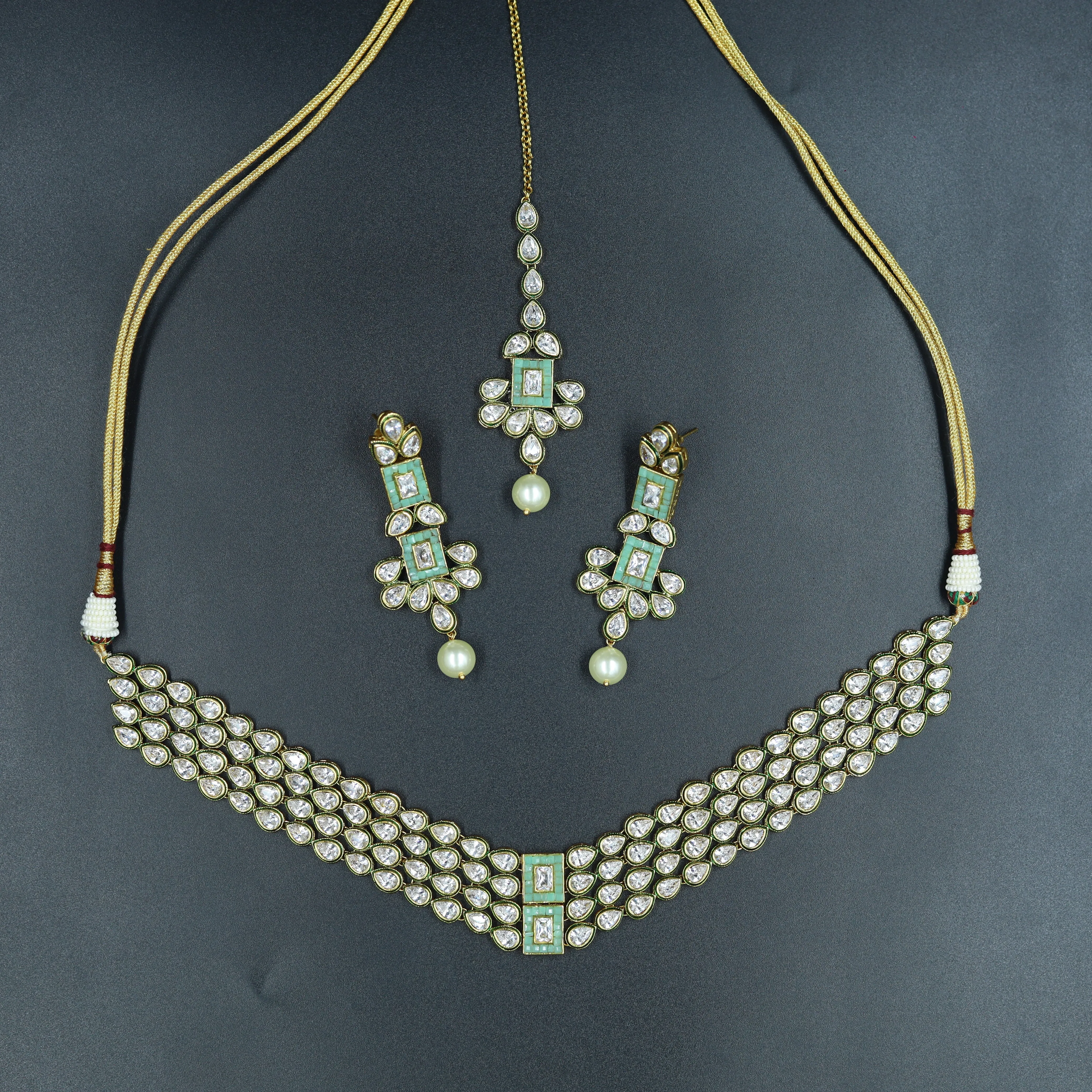 Polki Choker Set 3418-100