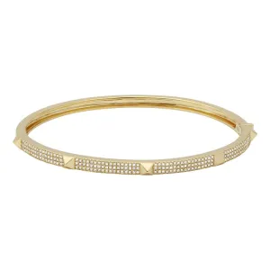 PYRAMID DIAMOND STUD BANGLE LARGE