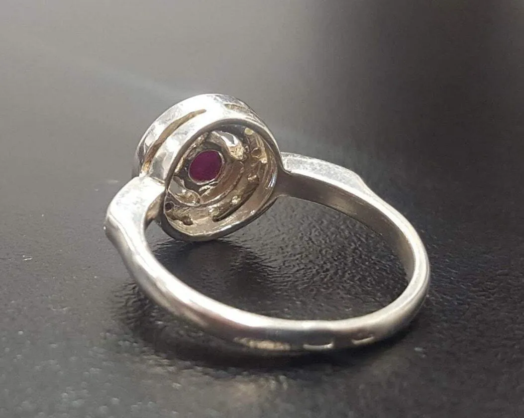 Red Ruby Ring - Natural Ruby Ring, July Birthstone Ring