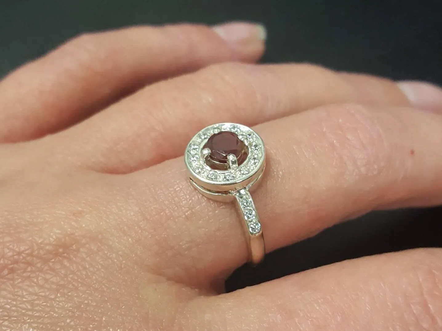 Red Ruby Ring - Natural Ruby Ring, July Birthstone Ring