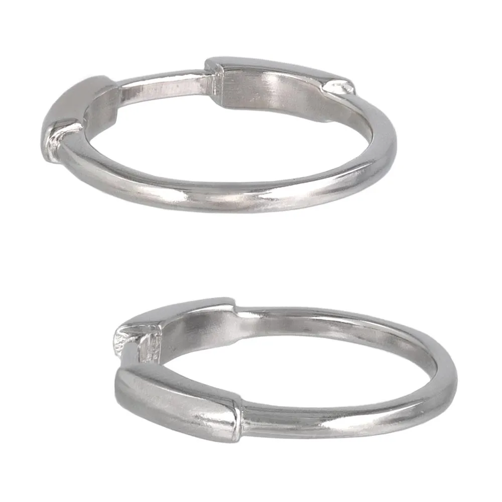 Rhodium Plated Irregular Band Ring