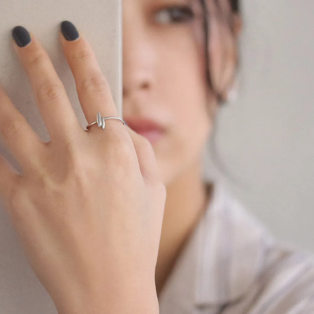 Rhodium Plated Seed Ring