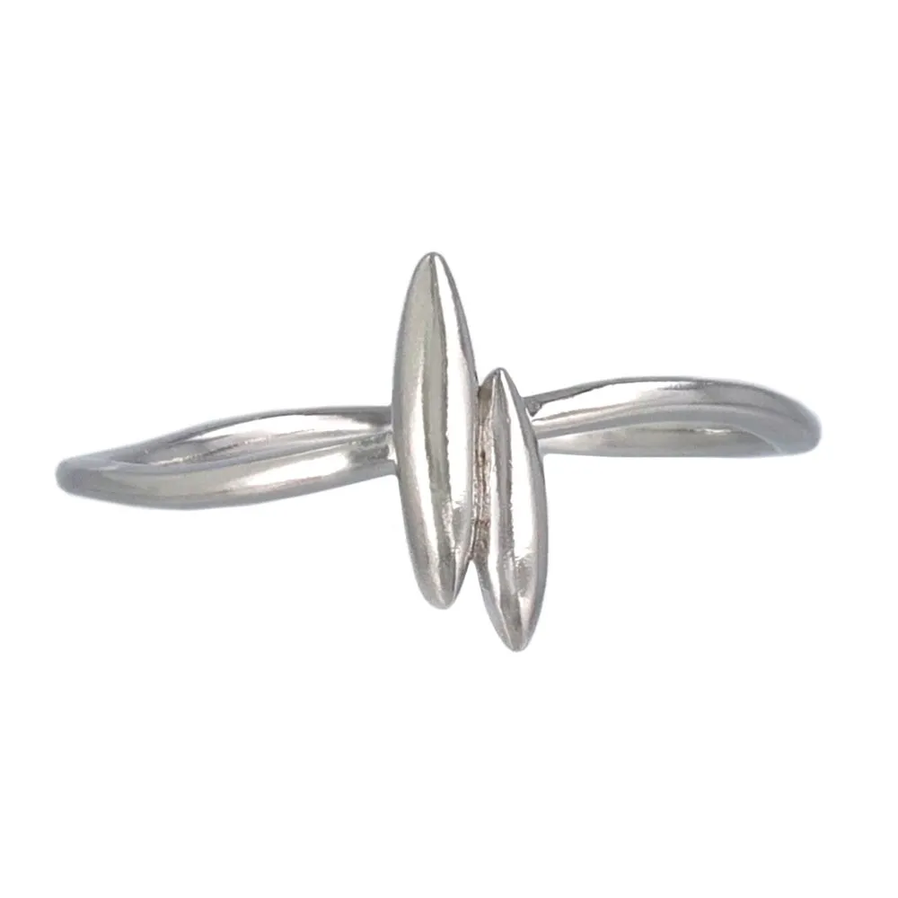 Rhodium Plated Seed Ring