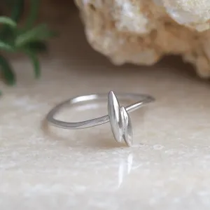 Rhodium Plated Seed Ring