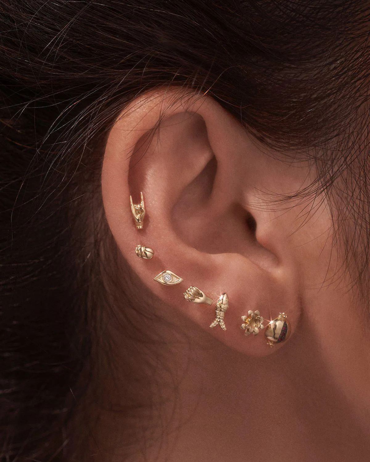 Ruby Hera Stud