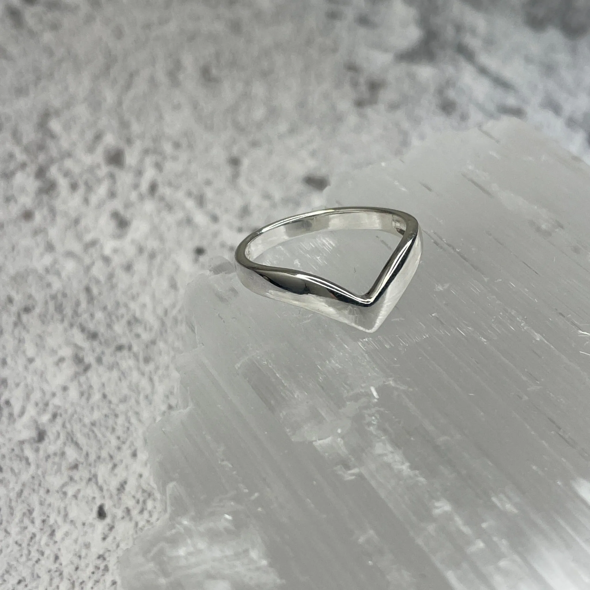 Silver Wishbone Ring