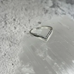 Silver Wishbone Ring