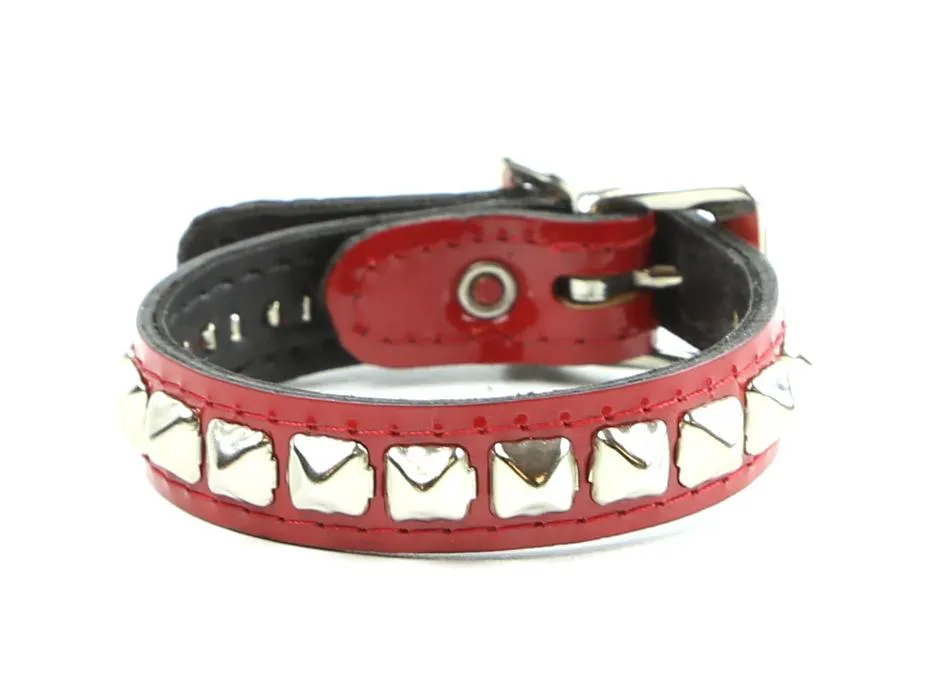 Skinny Pyramid Studded Neon Bracelet