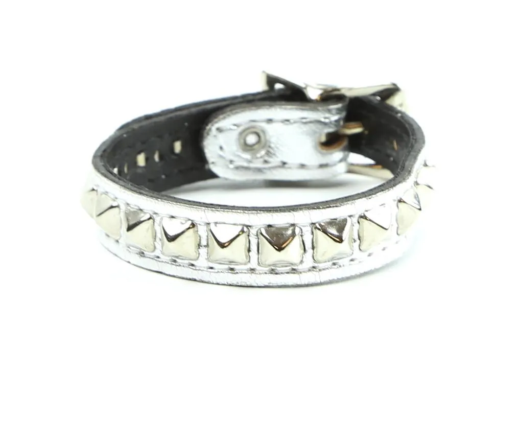 Skinny Pyramid Studded Neon Bracelet