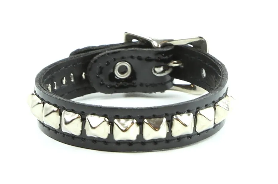 Skinny Pyramid Studded Neon Bracelet