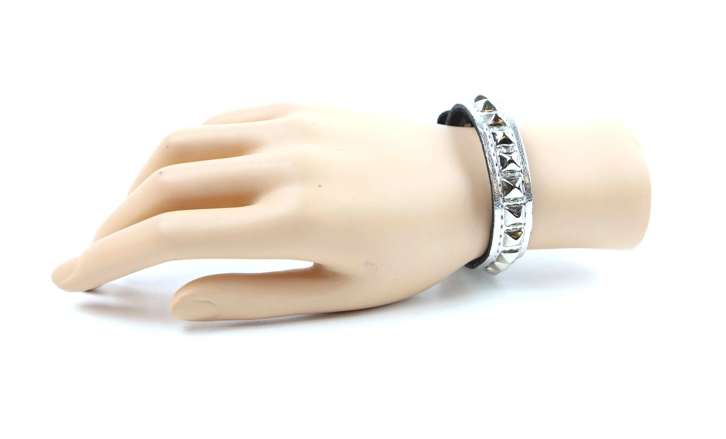 Skinny Pyramid Studded Neon Bracelet