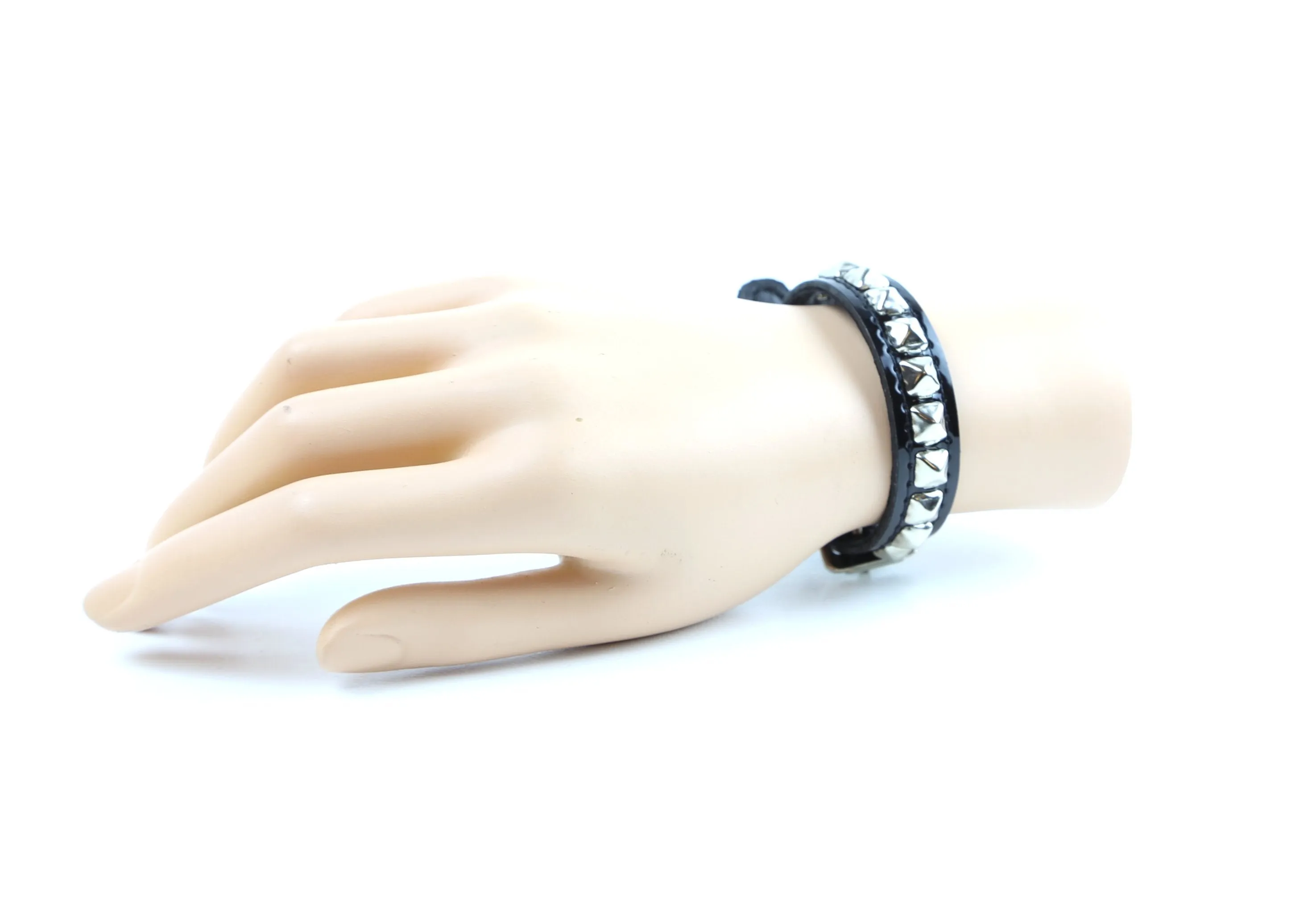 Skinny Pyramid Studded Neon Bracelet