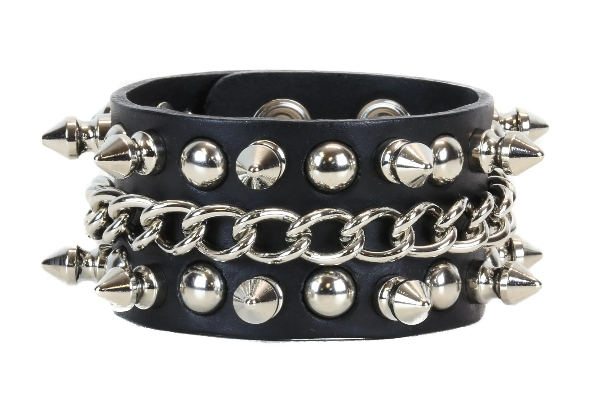 Spike Chain And Studded Bracelet