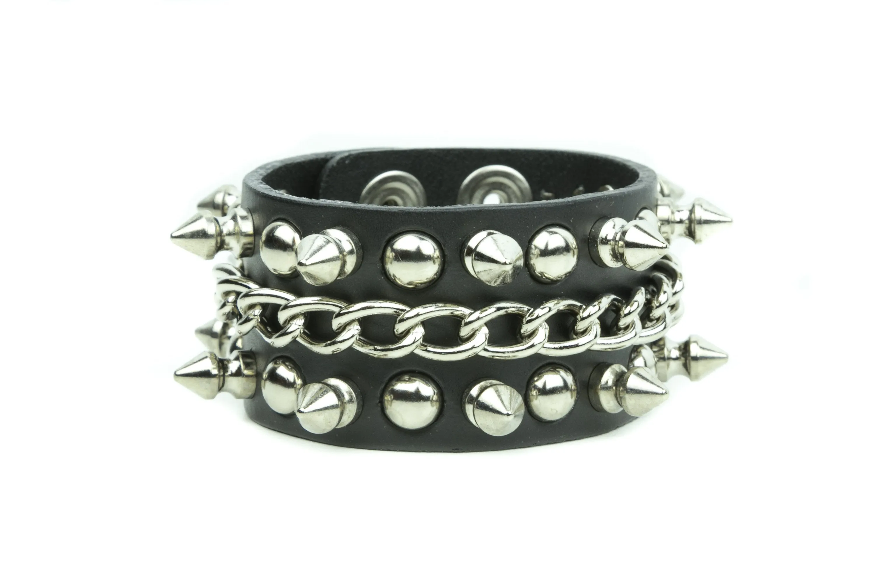 Spike Chain And Studded Bracelet