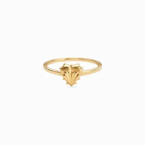 Spiked Heart Ring