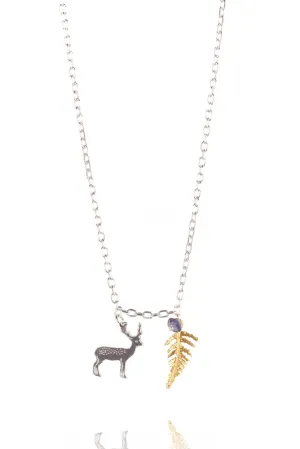Stag and Fern Pendant