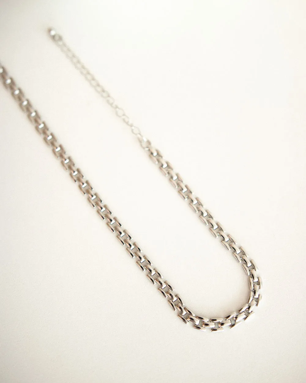 TETRIS Choker Chain in Silver