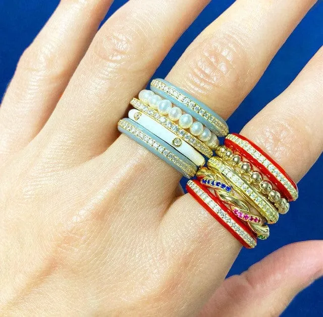 Walk the Line | Enamel Ring