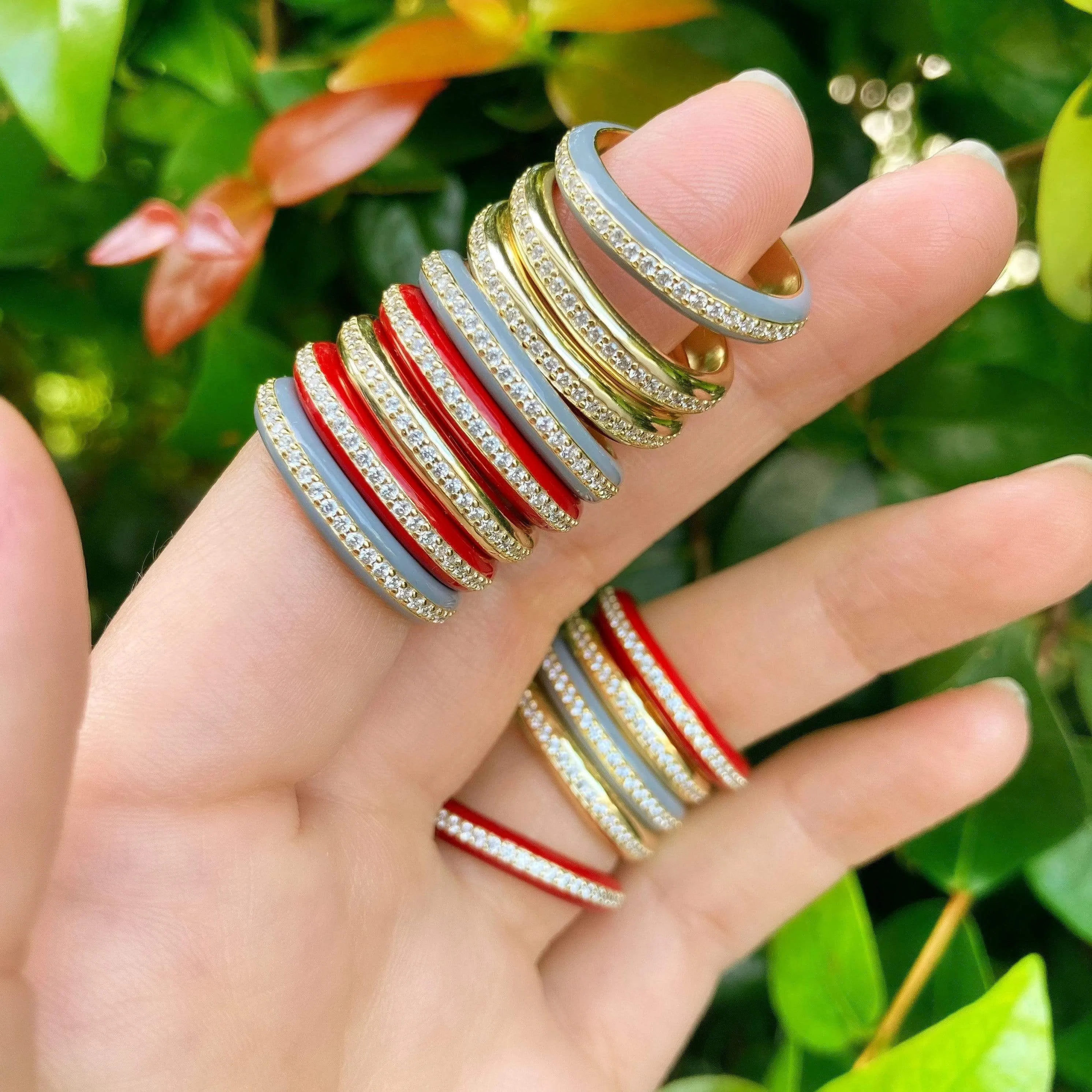 Walk the Line | Enamel Ring