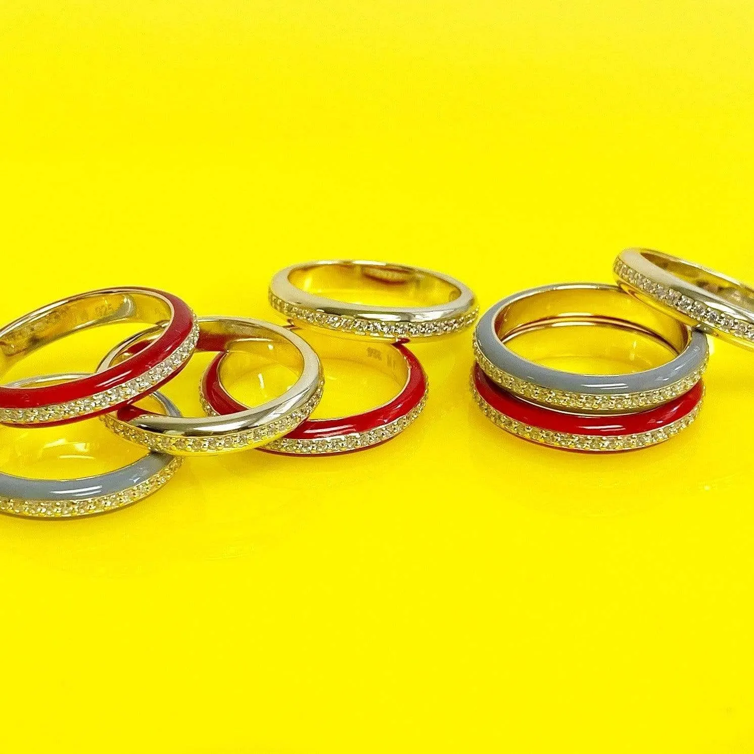 Walk the Line | Enamel Ring