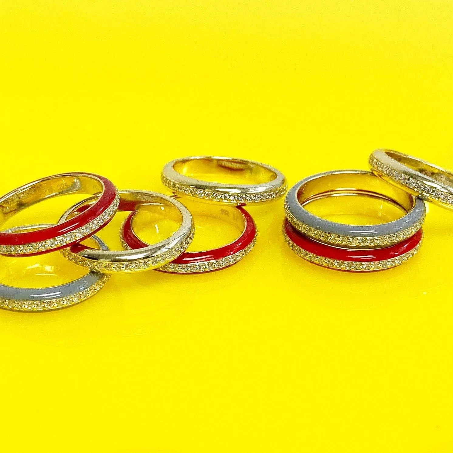 Walk the Line | Enamel Ring