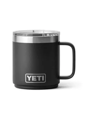 YETI Rambler 10 Oz Stackable Mug With Magslider Lid YRAM10MS Black 